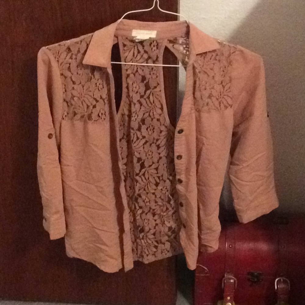 Mauve button up